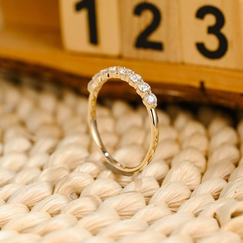 Marquise Cut Cluster Styled Lab Grown Wedding Band