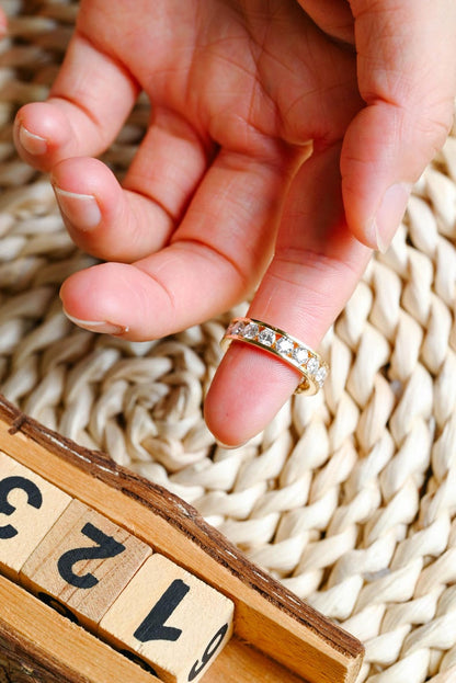 Marquise Cut Cluster Styled Lab Grown Wedding Band