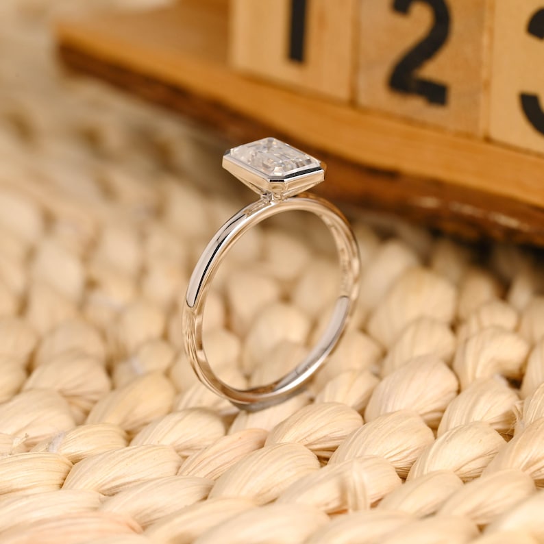 Marquise Cut Cluster Styled Lab Grown Diamond Engagement Ring