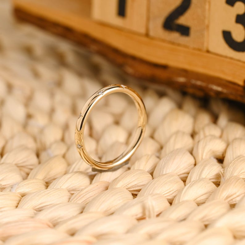 Marquise Cut Cluster Styled Lab Grown Wedding Band