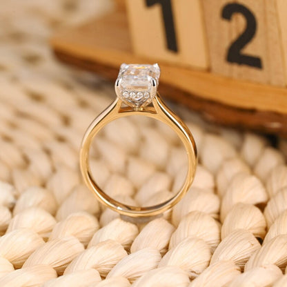 Marquise Cut Cluster Styled Lab Grown Diamond Engagement Ring