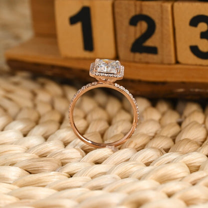 Marquise Cut Cluster Styled Lab Grown Diamond Engagement Ring
