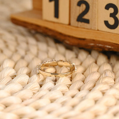 Marquise Cut Cluster Styled Lab Grown Wedding Band