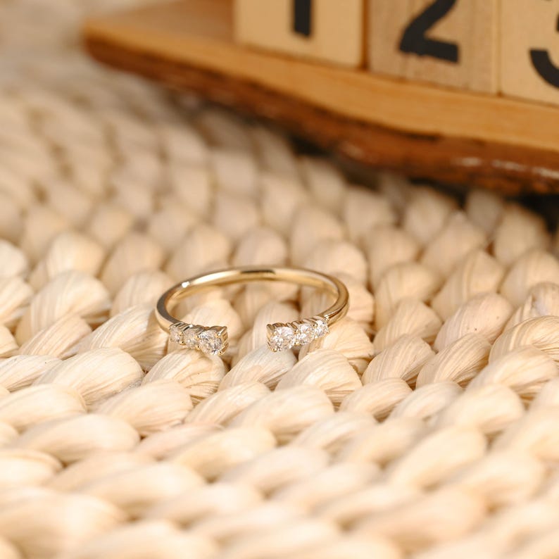 Marquise Cut Cluster Styled Lab Grown Wedding Band