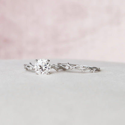 Marquise Cut Cluster Styled Lab Grown Bridal Ring Set
