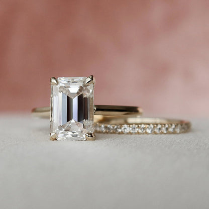 Marquise Cut Cluster Styled Lab Grown Bridal Ring Set