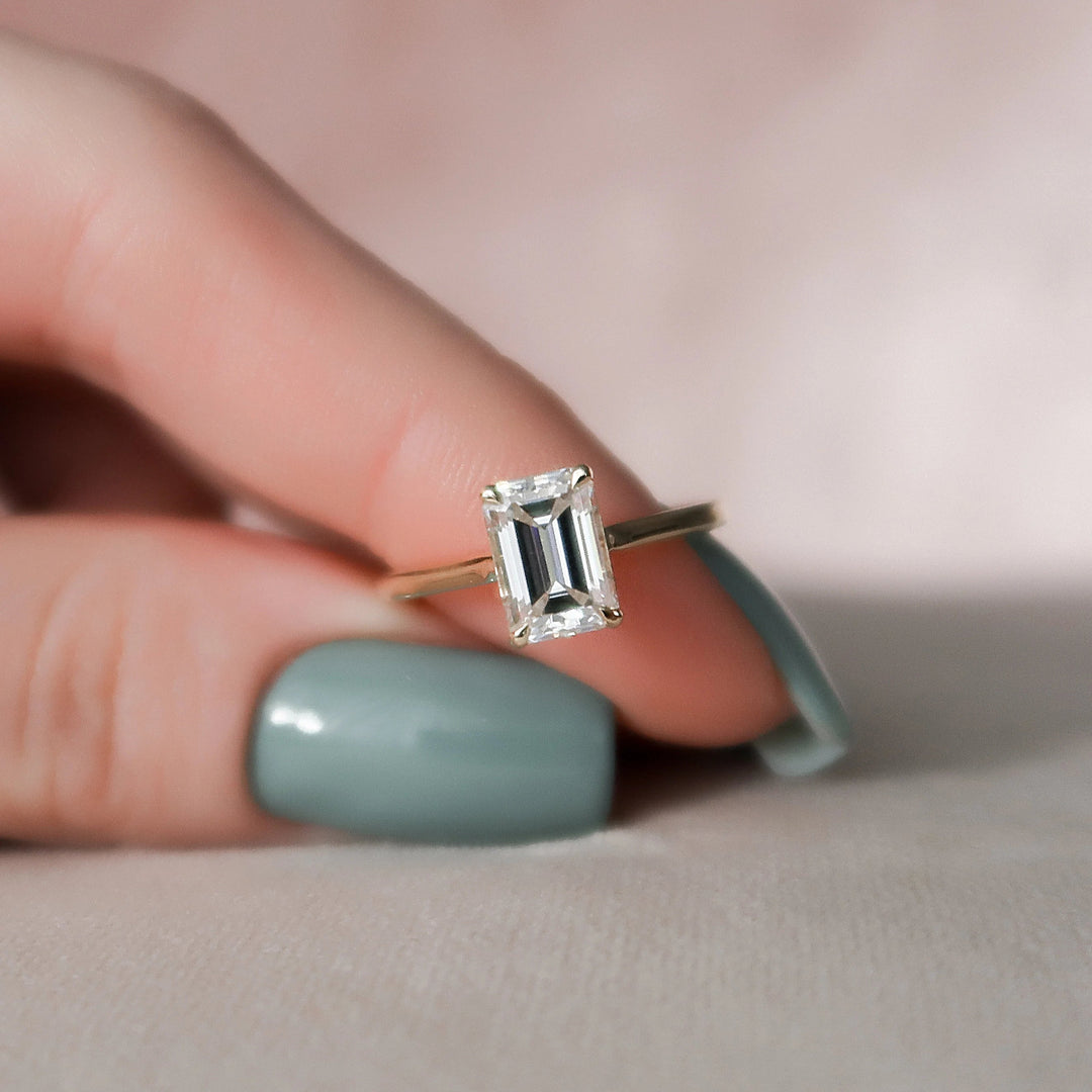 Marquise Cut Cluster Styled Lab Grown Bridal Ring Set