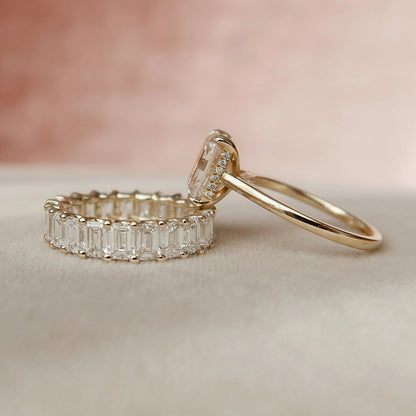 Marquise Cut Cluster Styled Lab Grown Bridal Ring Set