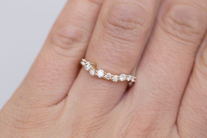 0.37 CT Round Full Eternity Lab Grown Diamond Wedding Band