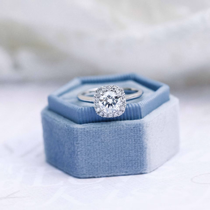 Marquise Cut Cluster Styled Lab Grown Diamond Engagement Ring