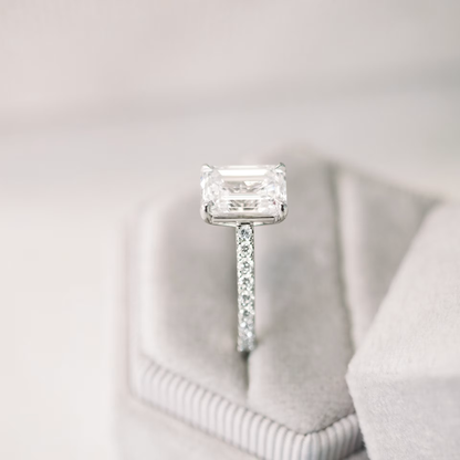 Marquise Cut Cluster Styled Lab Grown Diamond Engagement Ring