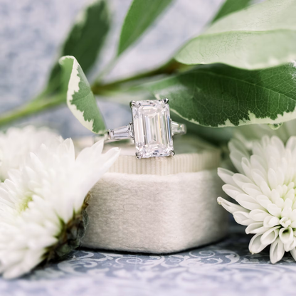 Marquise Cut Cluster Styled Lab Grown Diamond Engagement Ring