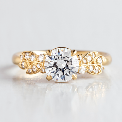 2 CT Round Three Stones Lab Grown Diamond Engagement Ring
