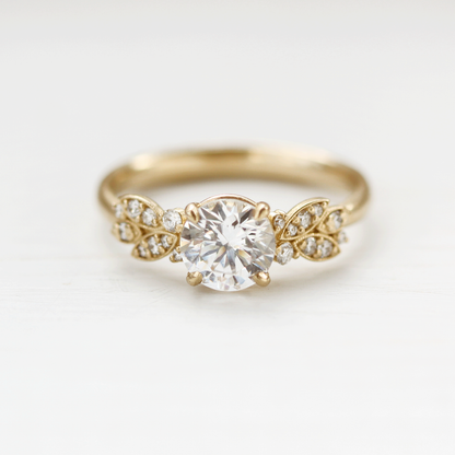 2 CT Round Three Stones Lab Grown Diamond Engagement Ring