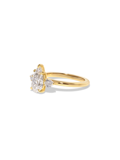 2 CT Round Three Stones Lab Grown Diamond Engagement Ring