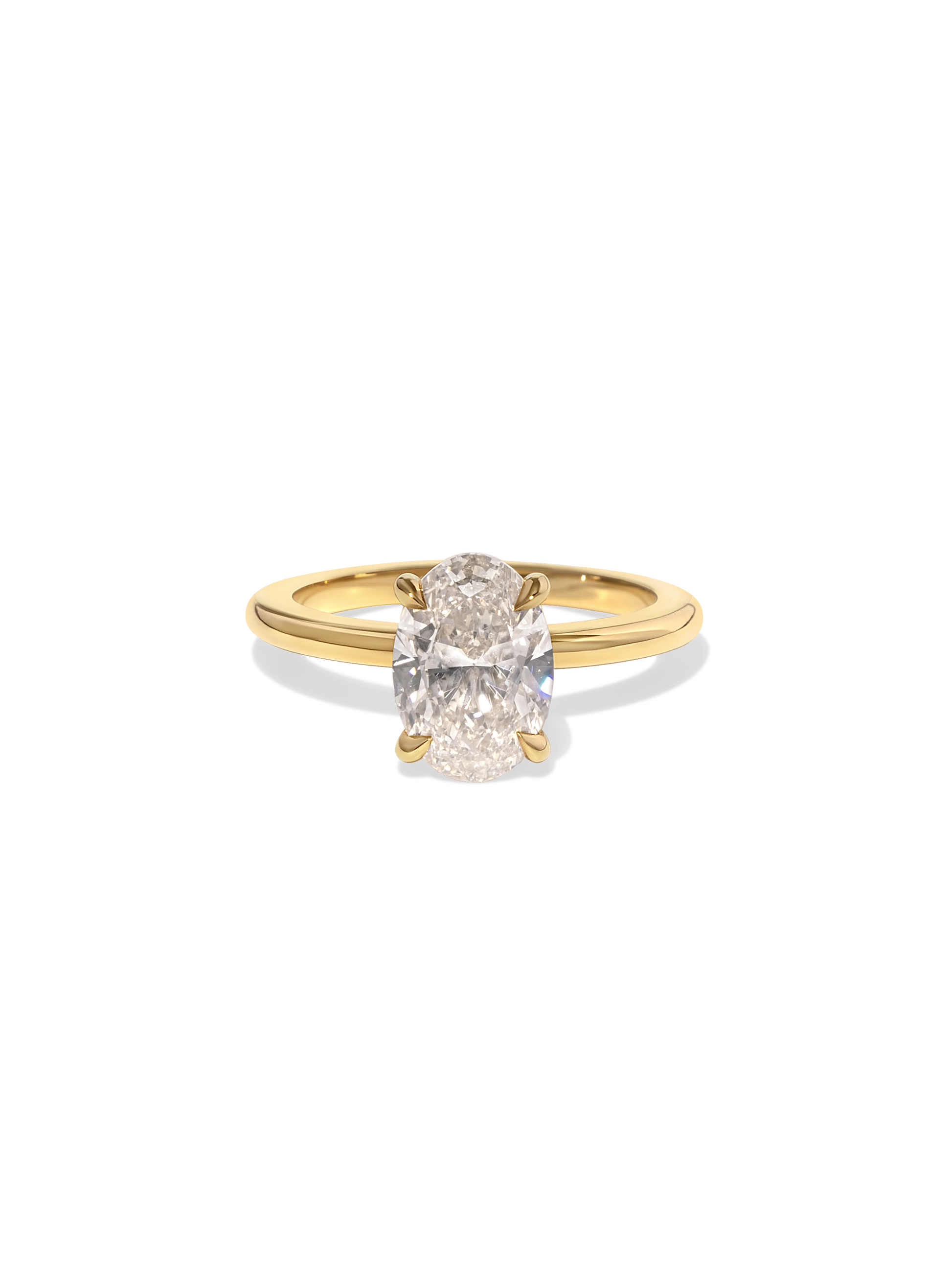 2 CT Round Three Stones Lab Grown Diamond Engagement Ring