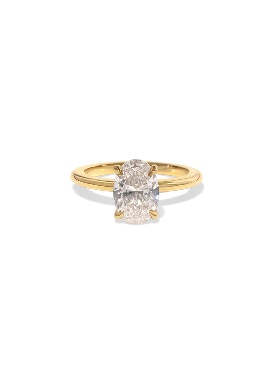 2 CT Round Three Stones Lab Grown Diamond Engagement Ring