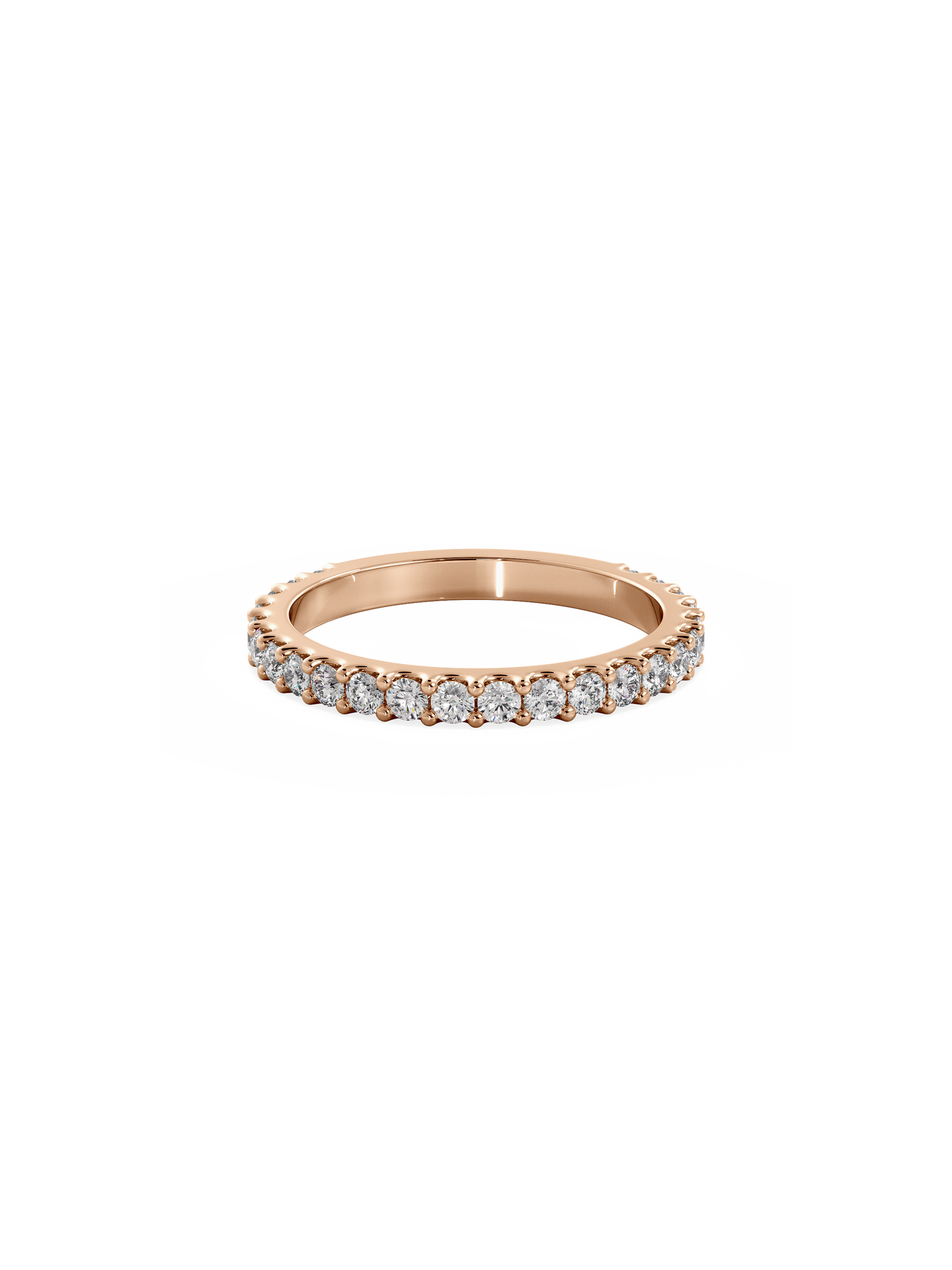 0.37 CT Round Full Eternity Lab Grown Diamond Wedding Band