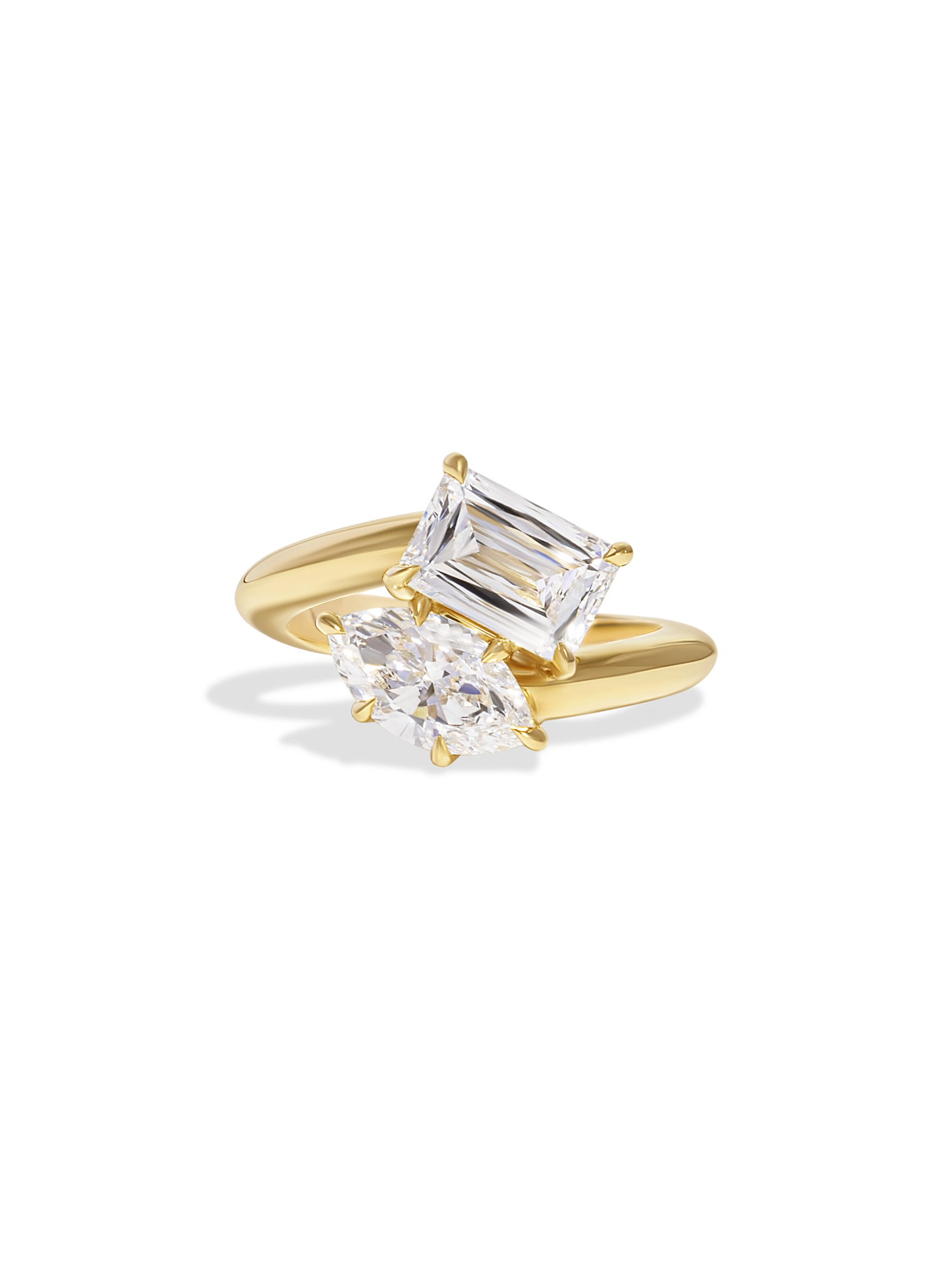 2 CT Round Three Stones Lab Grown Diamond Engagement Ring