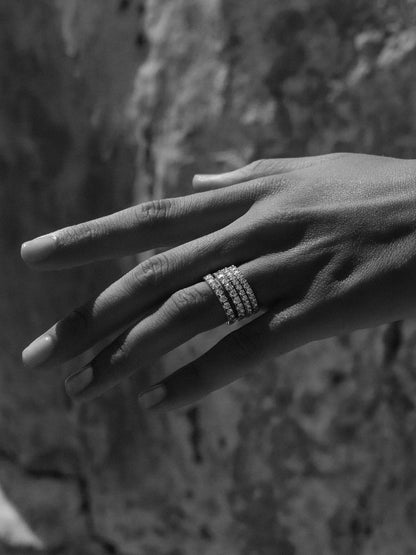 0.37 CT Round Full Eternity Lab Grown Diamond Wedding Band