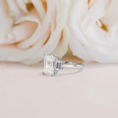 Marquise Cut Cluster Styled Lab Grown Diamond Engagement Ring