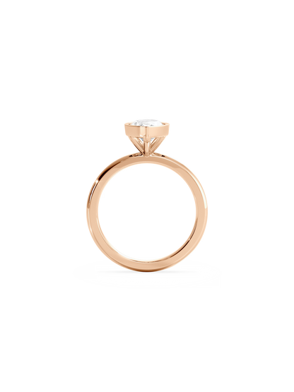 2 CT Round Three Stones Lab Grown Diamond Engagement Ring