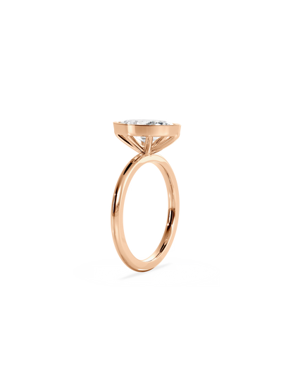 2 CT Round Three Stones Lab Grown Diamond Engagement Ring