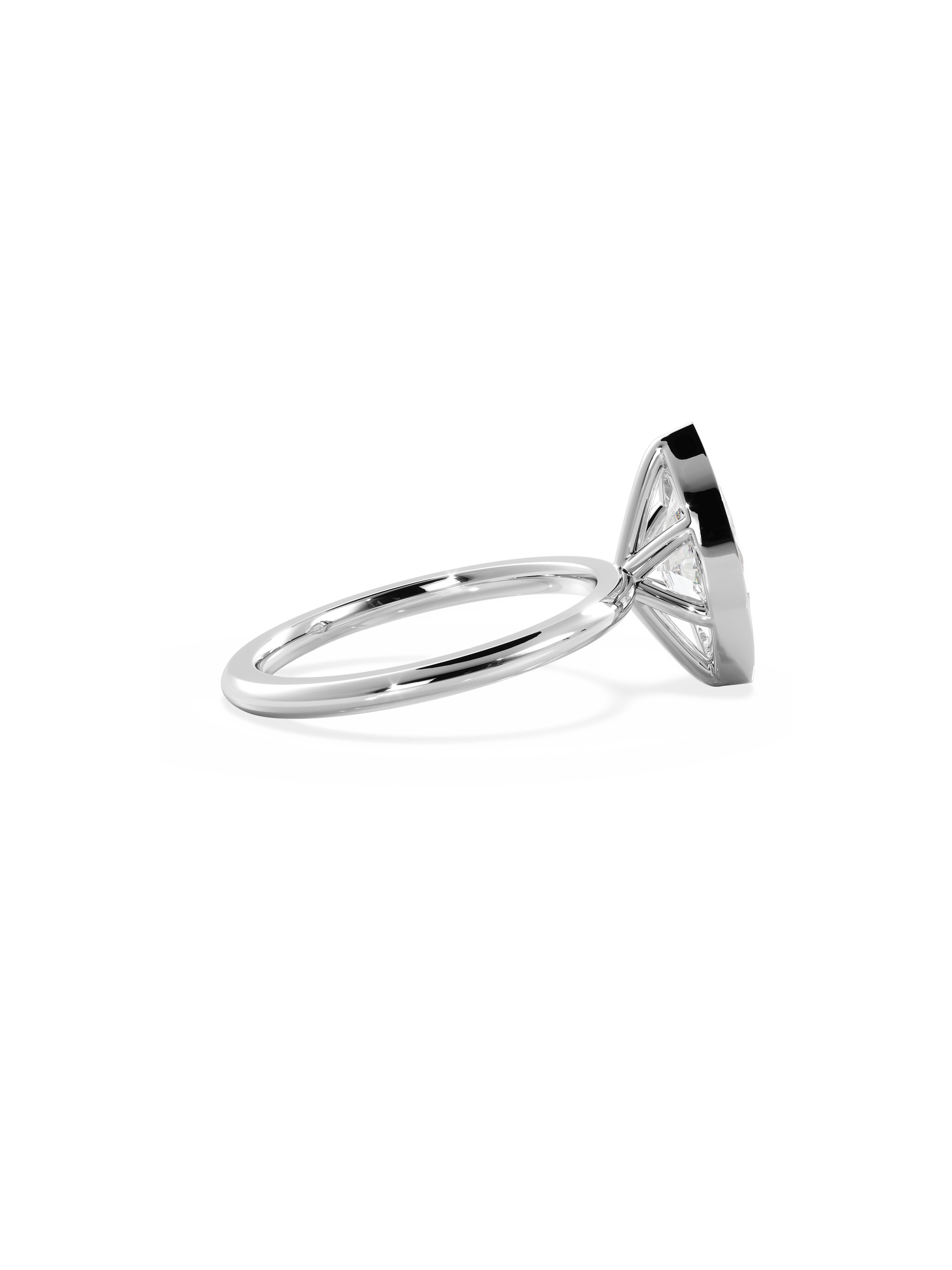 2 CT Round Three Stones Lab Grown Diamond Engagement Ring