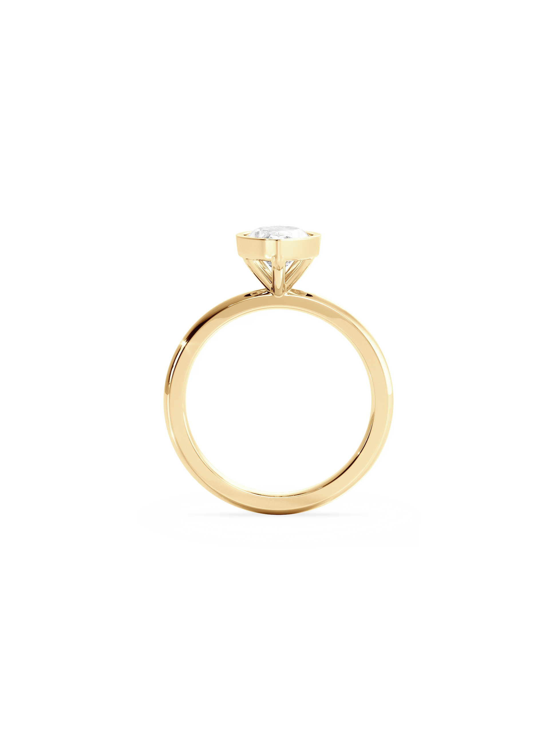 2 CT Round Three Stones Lab Grown Diamond Engagement Ring