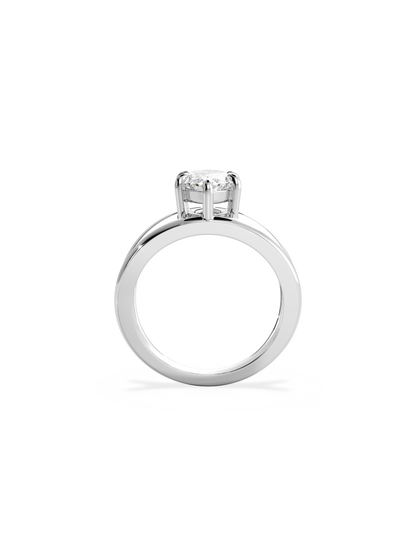 2 CT Round Three Stones Lab Grown Diamond Engagement Ring