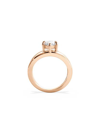 2 CT Round Three Stones Lab Grown Diamond Engagement Ring