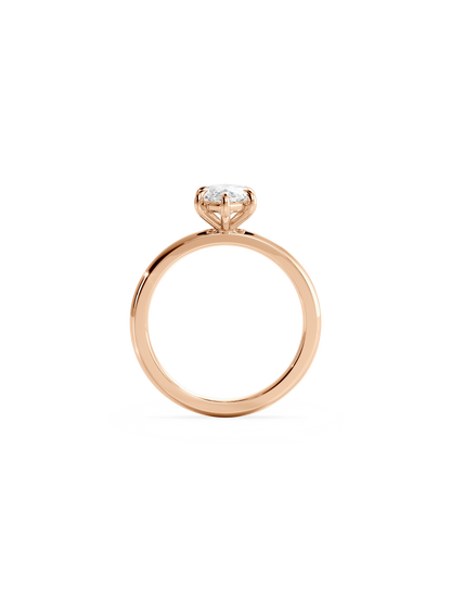 2 CT Round Three Stones Lab Grown Diamond Engagement Ring