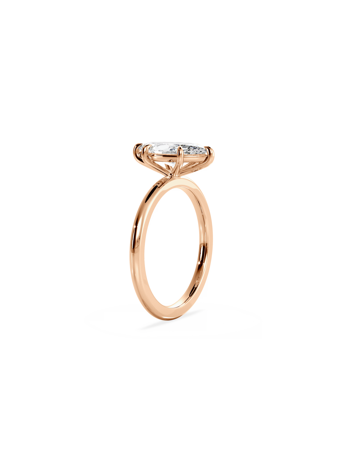 2 CT Round Three Stones Lab Grown Diamond Engagement Ring