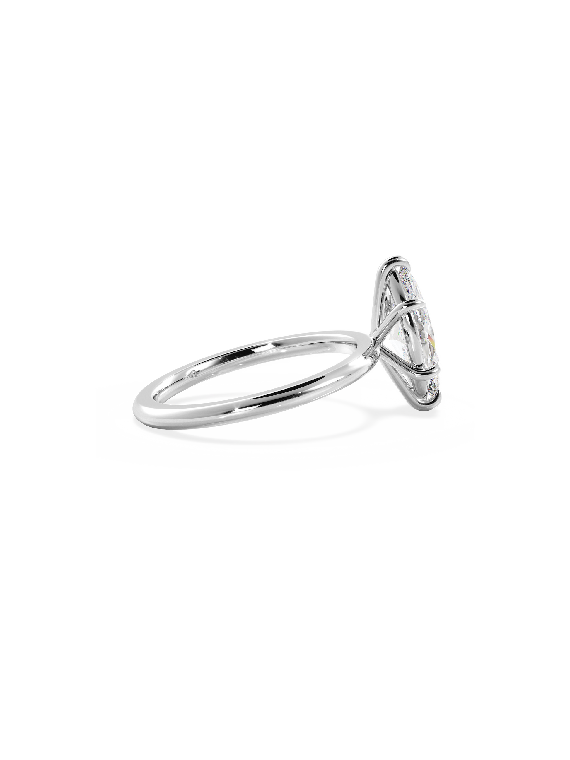 2 CT Round Three Stones Lab Grown Diamond Engagement Ring