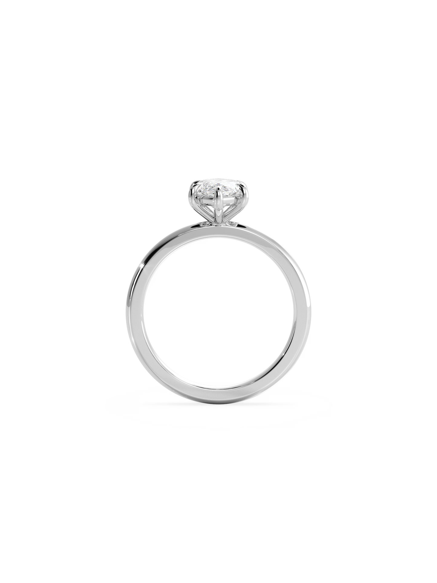 2 CT Round Three Stones Lab Grown Diamond Engagement Ring