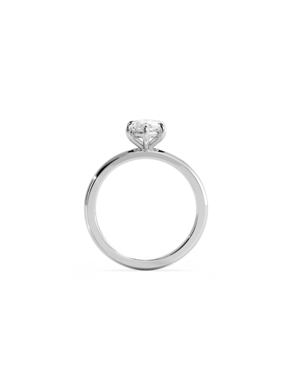 2 CT Round Three Stones Lab Grown Diamond Engagement Ring