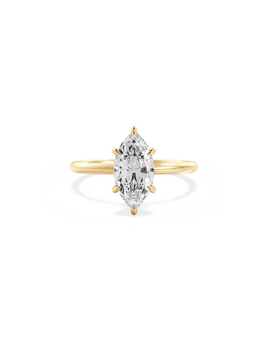 2 CT Round Three Stones Lab Grown Diamond Engagement Ring