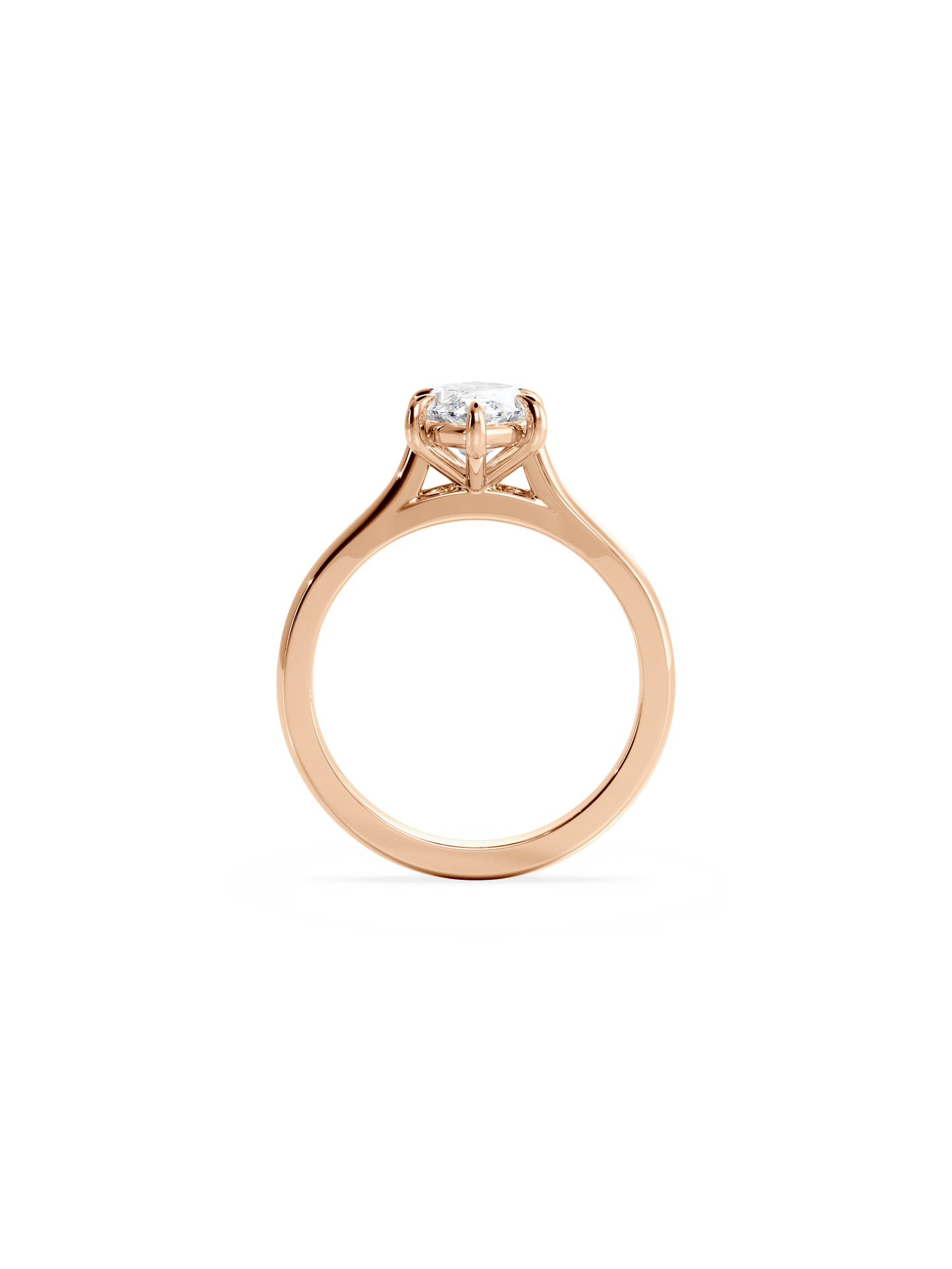 2 CT Round Three Stones Lab Grown Diamond Engagement Ring