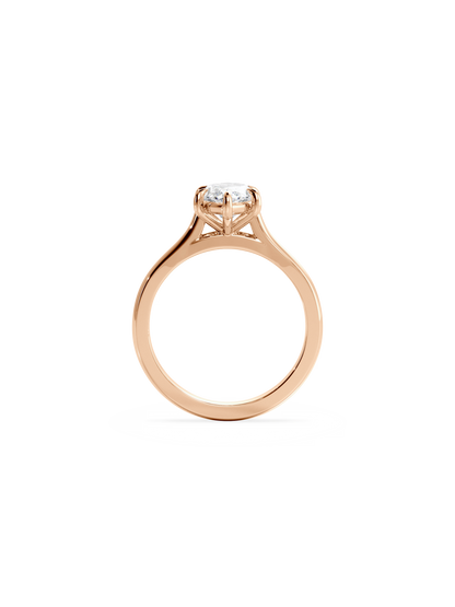 2 CT Round Three Stones Lab Grown Diamond Engagement Ring