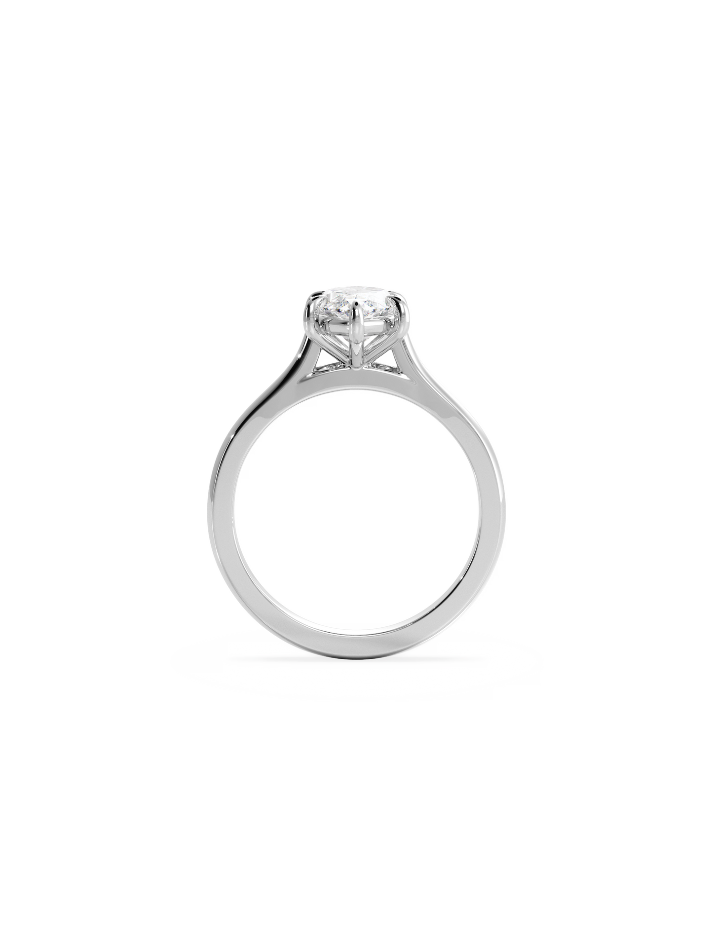 2 CT Round Three Stones Lab Grown Diamond Engagement Ring