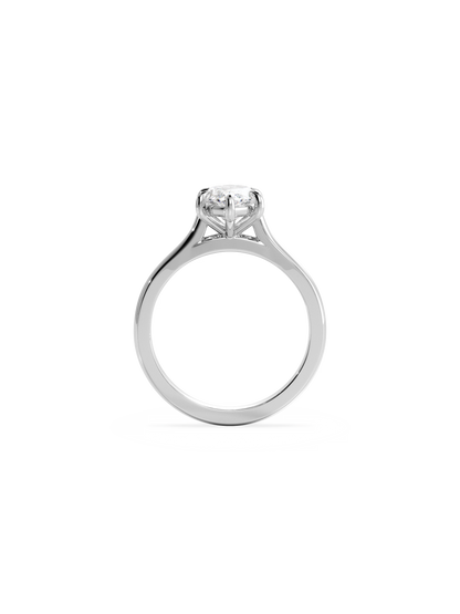 2 CT Round Three Stones Lab Grown Diamond Engagement Ring