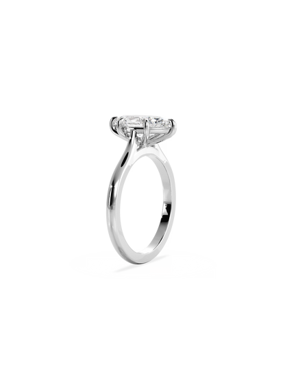 2 CT Round Three Stones Lab Grown Diamond Engagement Ring