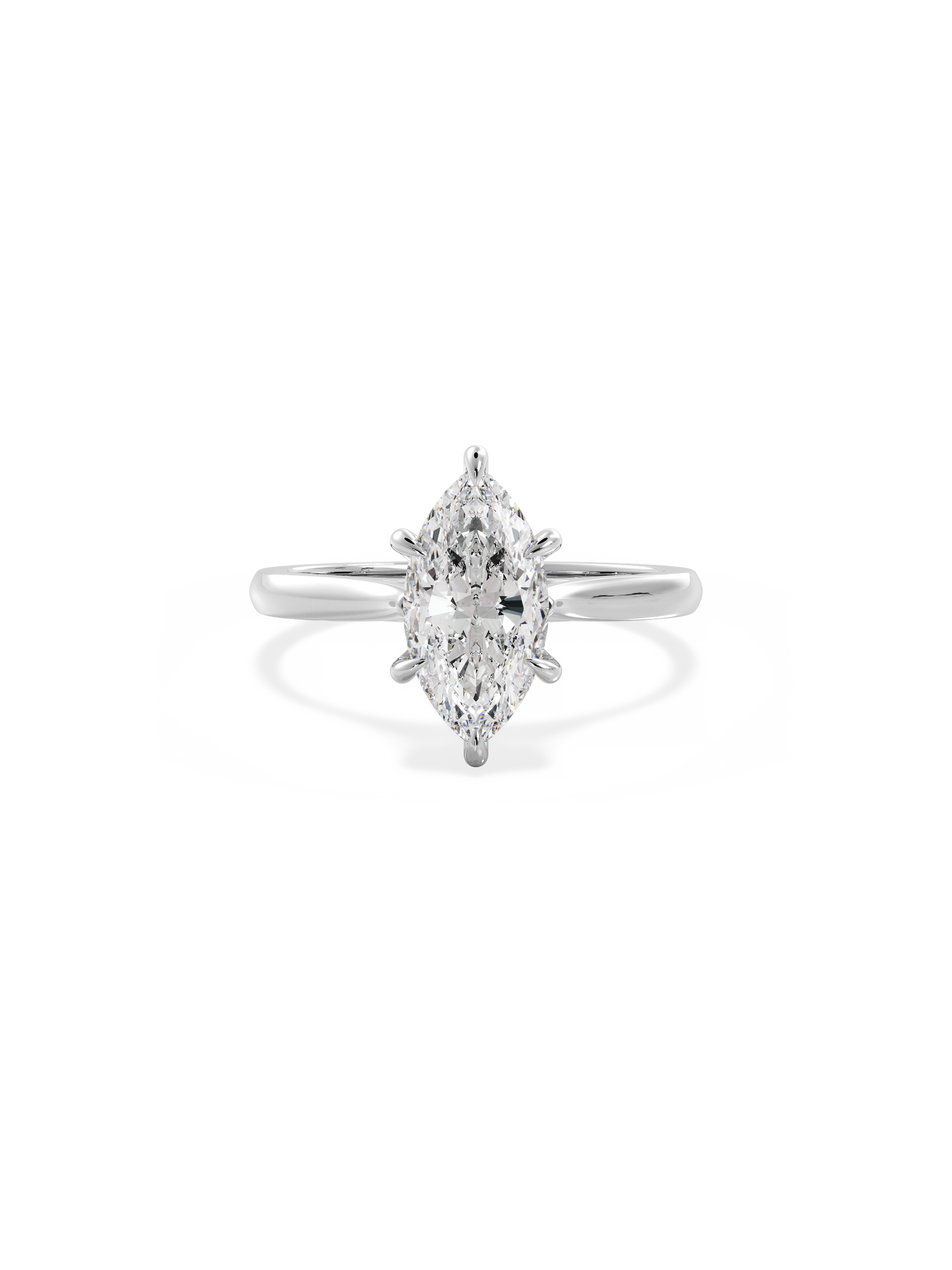 2 CT Round Three Stones Lab Grown Diamond Engagement Ring