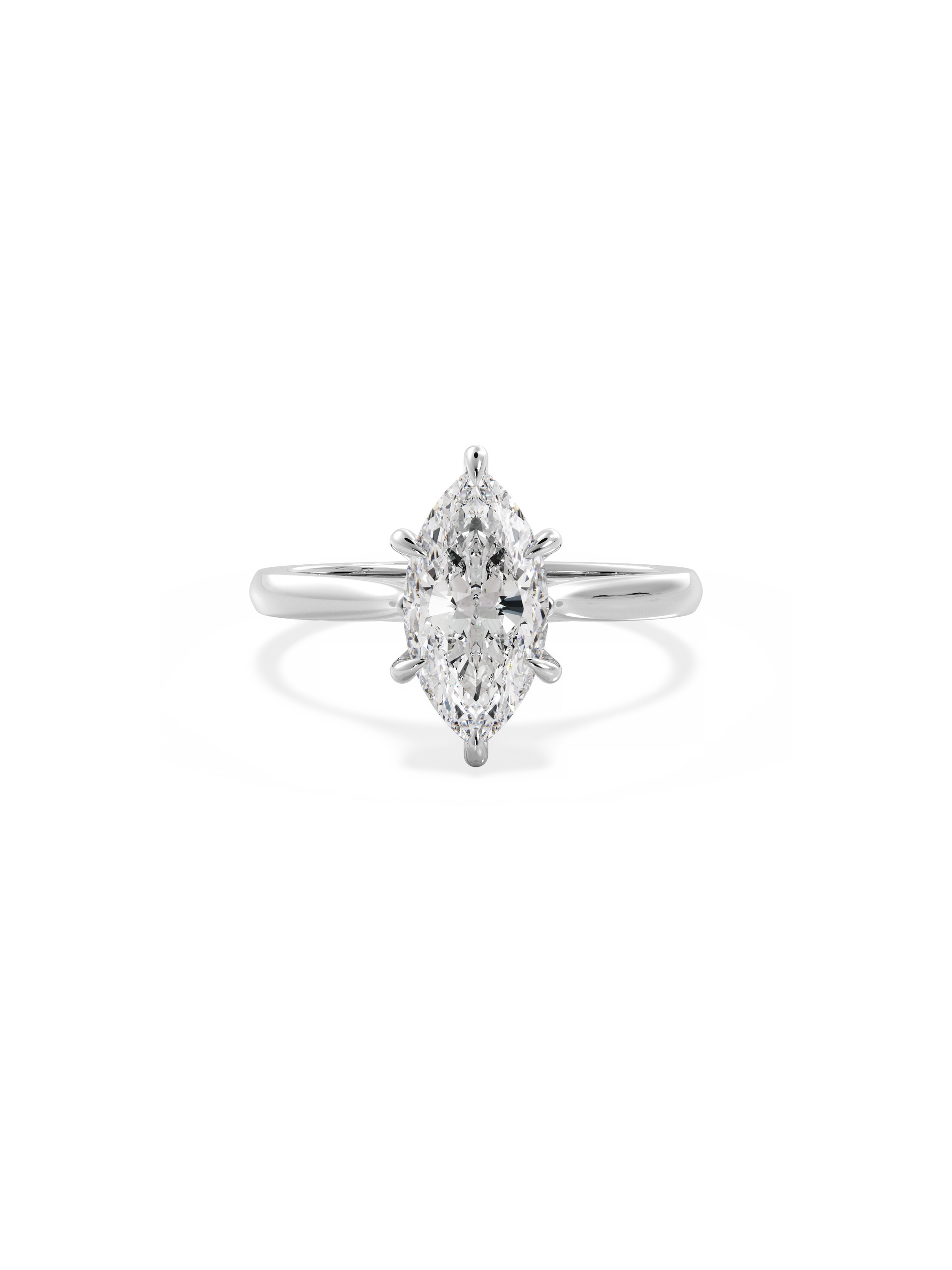 2 CT Round Three Stones Lab Grown Diamond Engagement Ring