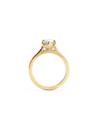2 CT Round Three Stones Lab Grown Diamond Engagement Ring