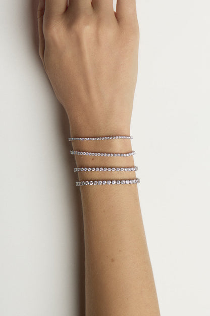 2.55 TCW Round Stones Lab Grown Diamond Tennis Bracelet