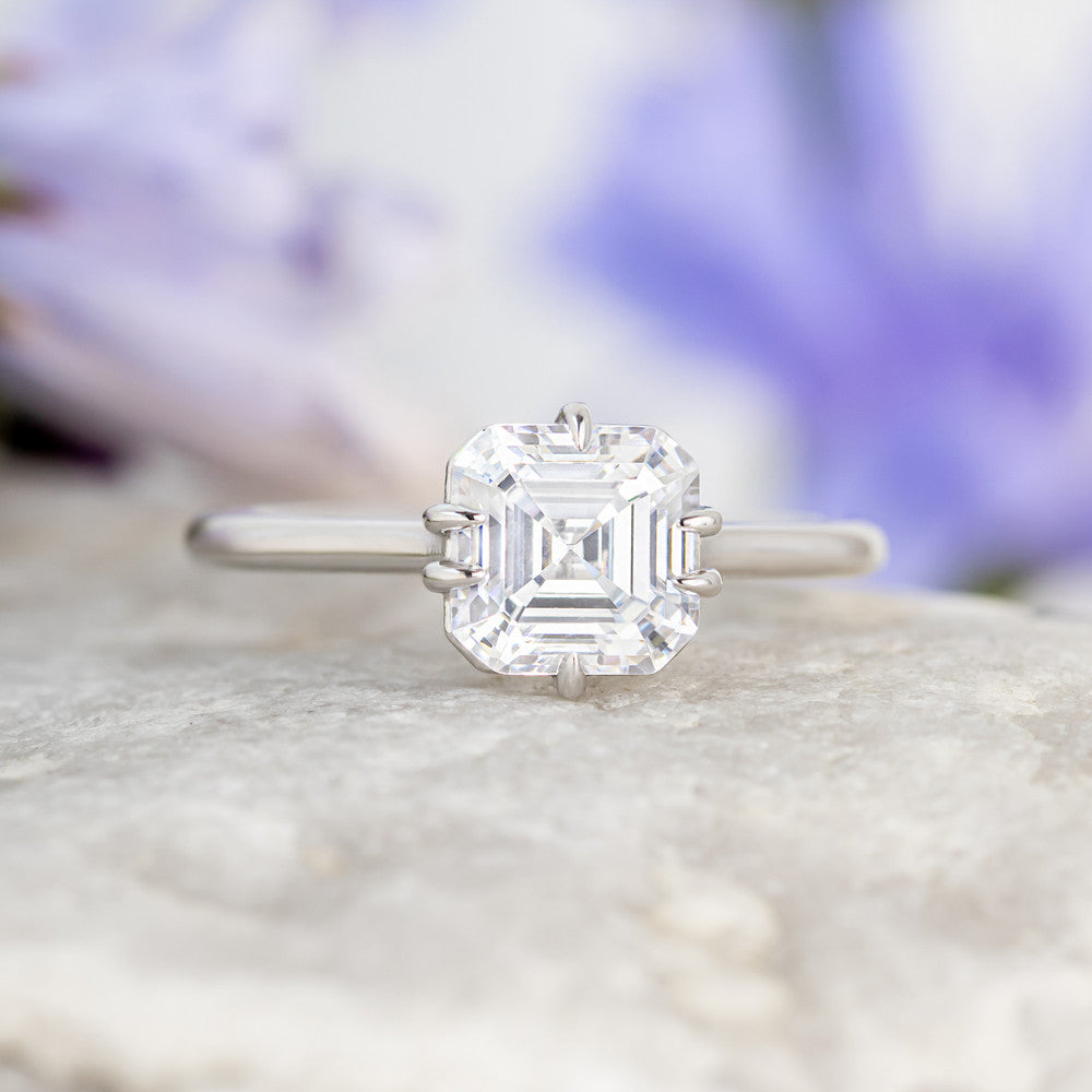2 CT Round Three Stones Lab Grown Diamond Engagement Ring