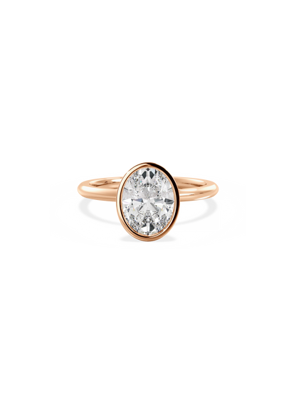 2 CT Round Three Stones Lab Grown Diamond Engagement Ring