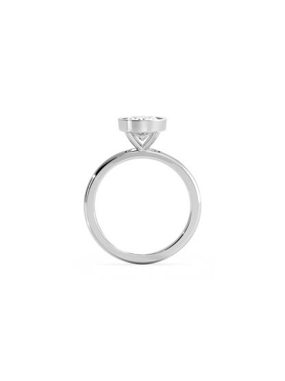 2 CT Round Three Stones Lab Grown Diamond Engagement Ring
