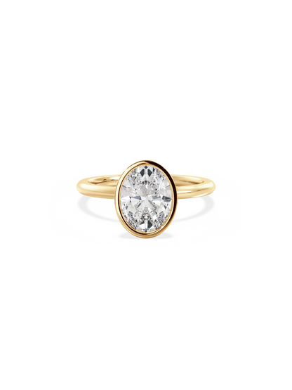 2 CT Round Three Stones Lab Grown Diamond Engagement Ring